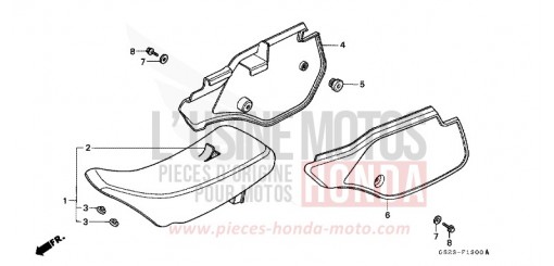 SEAT/SIDE COVER CR80RS de 1995